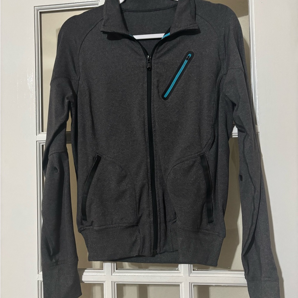 lululemon athletica Gray Zip Up Sweater
